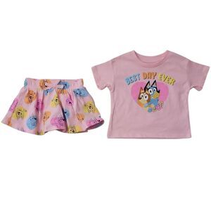 Character Toddler Girl's 2-Piece Bottom & T-Shirt Set - Bluey